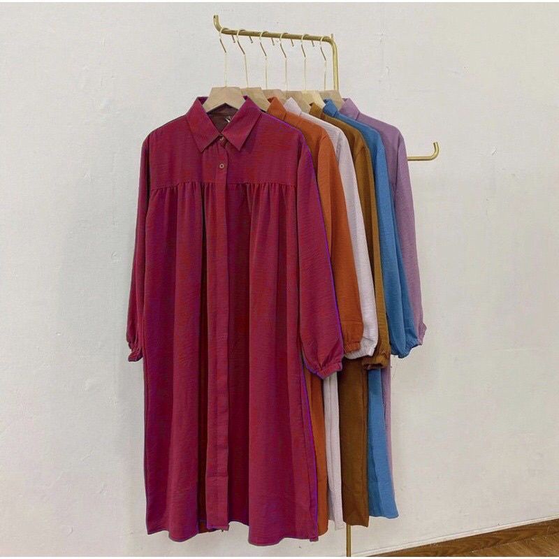 LANA TUNIK WANITA CRINKLE AIRFLOW / TUNIK WANITA BAHAN CRINKLE AIRFLOW PREMIUM /  ATASAN WANITA TUNI