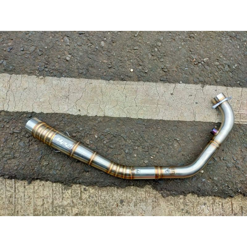 Pipa leher knalpot racing Sonic 150r & Supra GTR 150 original mp2 muffler