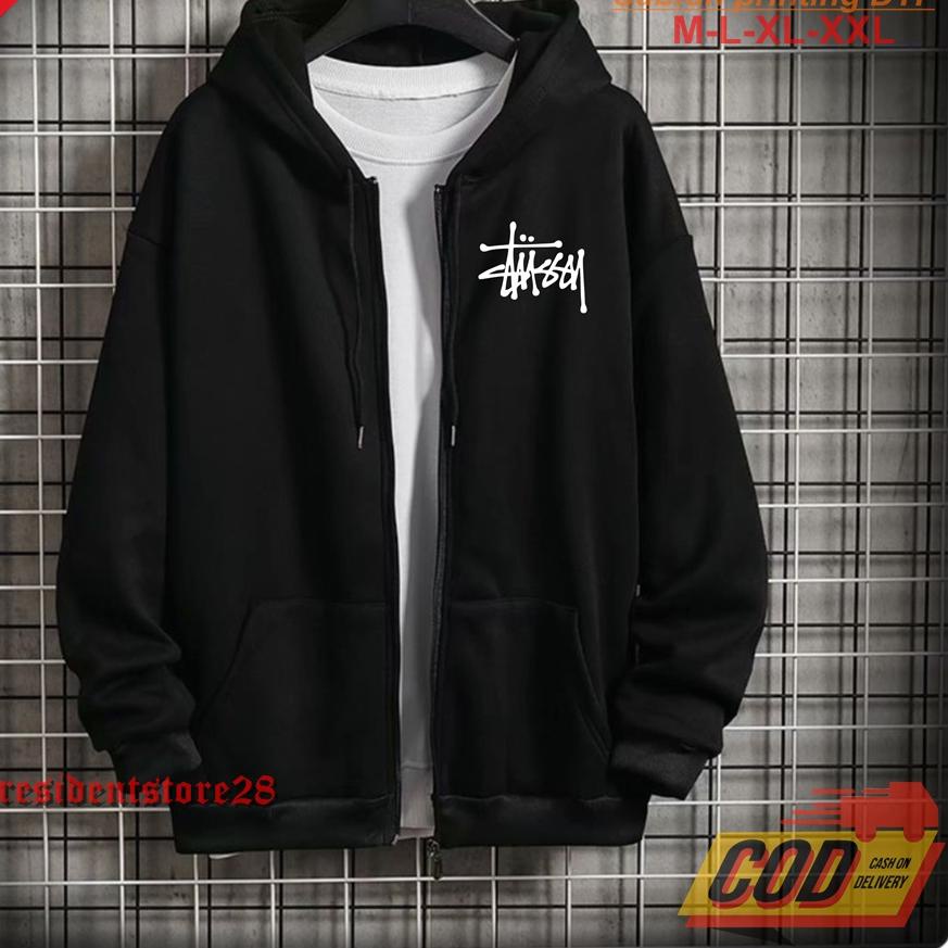 ✶ ZIPPER STUSSY / HOODIE STUSSY / HOODIE DISTRO STUSSY / HOODIE JUMPER / JAKET HOODIE / ZIPPER KUPLU