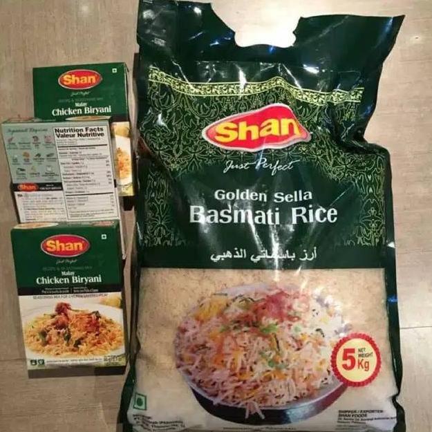 

sqq-94 Promo ! Paket Beras basmati 1 kg+ 1 kotak bumbu shan biryani (khas nasi biryani) ...,,