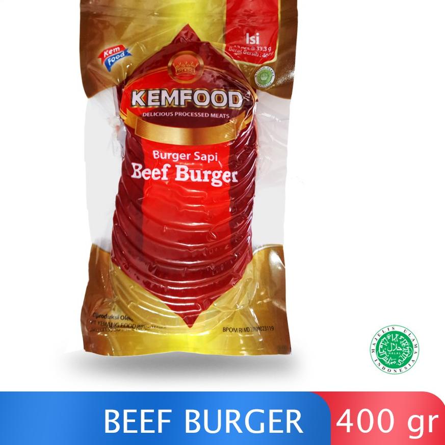 

➹ Kemfood Beef Burger - Daging Sapi Untuk Burger 400gr ✩