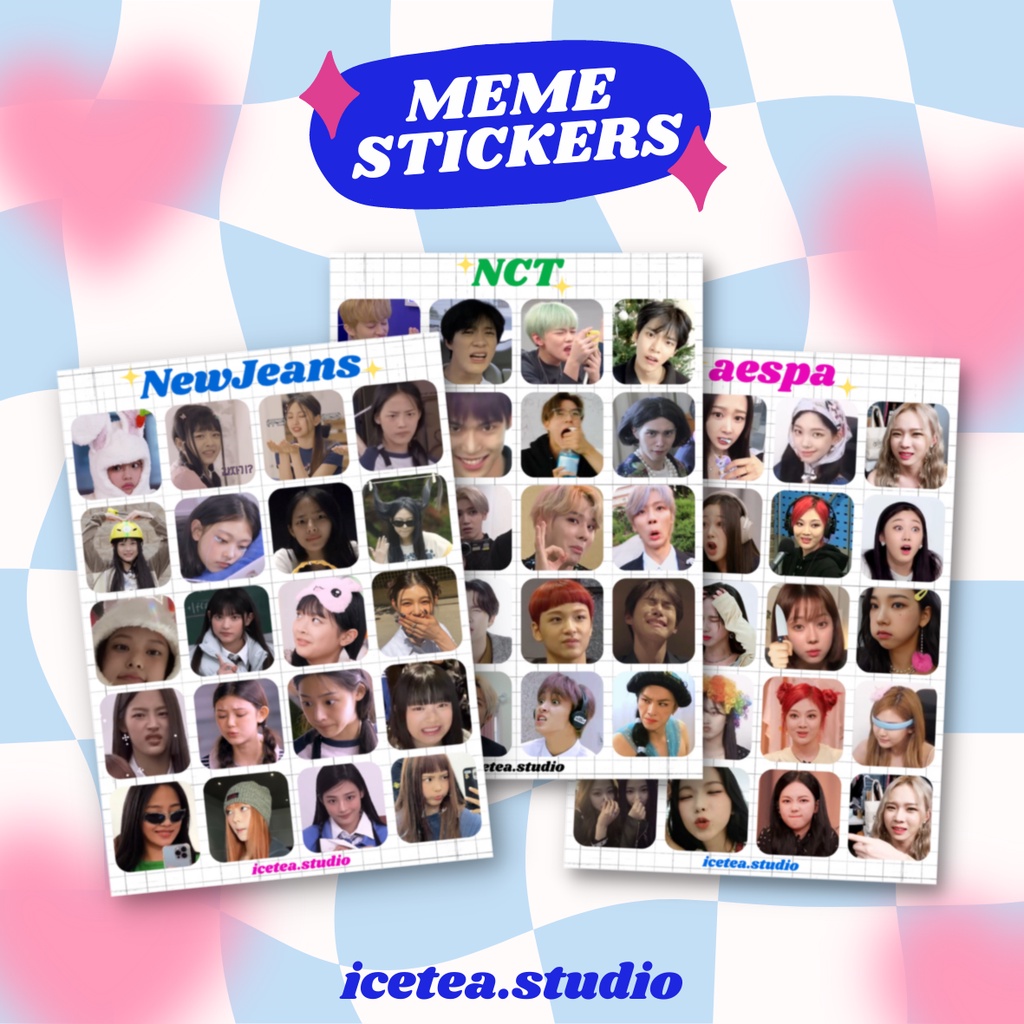 

[AESPA NCT NEWJEANS MEME STICKERS] BACA DESKRIPSI heart sticker selca korean inspired selkor cute deco kpop korea holo nct red velvet itzy bts txt dream 127 wayv karina winter jeno jaemin minji hanni hologram twice kep1er blackpink photocard