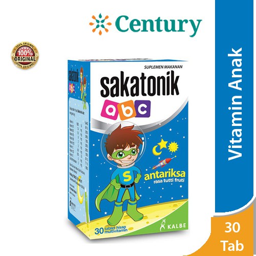 Sakatonik ABC Antariksa Tablet / Vitamin / Daya Tahan Tubuh / Vitamin C / Vitamin Anak / Multivitami