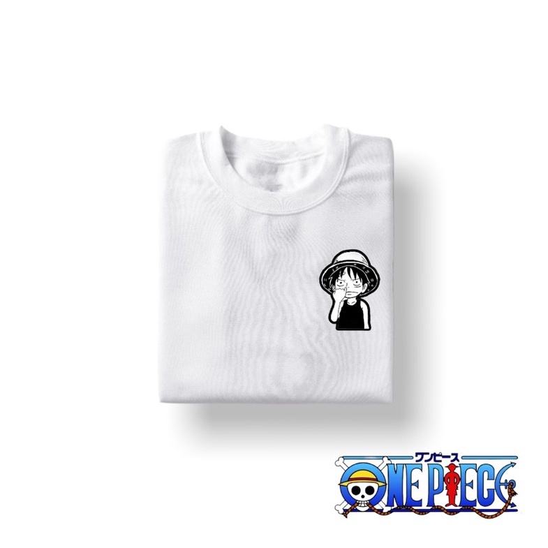 Kaos Baju One Piece Luffy Luffi Kartun Ngupil Kaos Baju Anime Simple Pocket