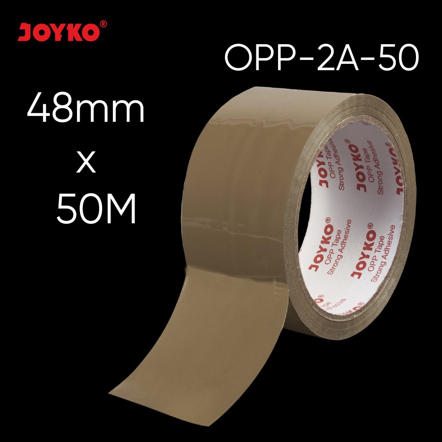 Lakban Coklat Joyko OPP Tape OPP-2A-50 48 mm x 50 m meter (54 yard)