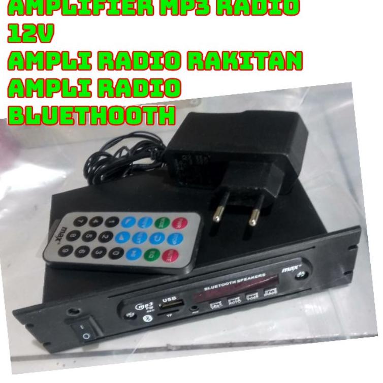 ✫ RAKITAN MP3 RADIO PLAYER Bluetooth 5.0 Player + Adaptor 12V MP3 Player Bluetooth USB MMC RADIO ➶