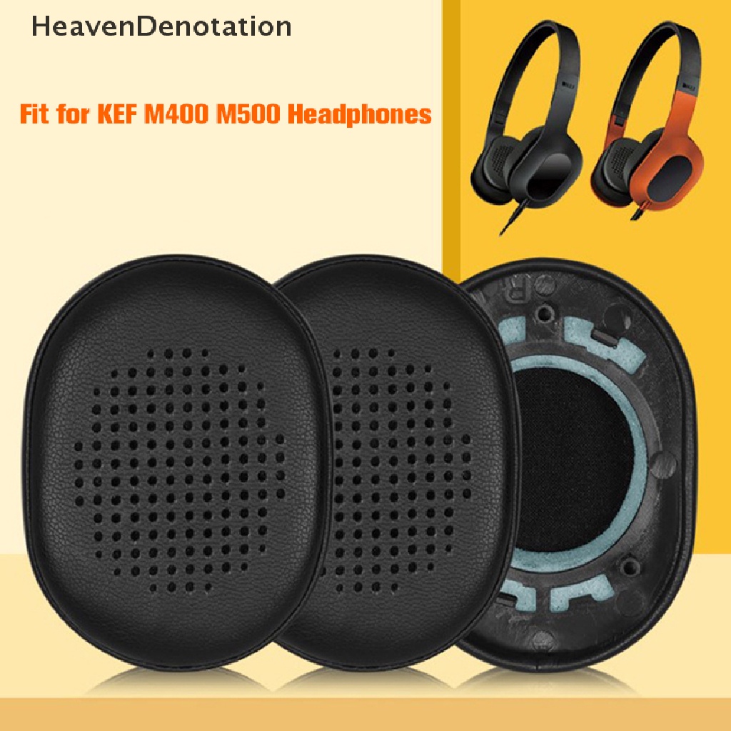 [HeavenDenotation] Elastis Ear Pads Covers Untuk KEF M400 M500 Headphone Earpads Ear Cushions Nyaman Bantalan Telinga Peredam Suara HDV