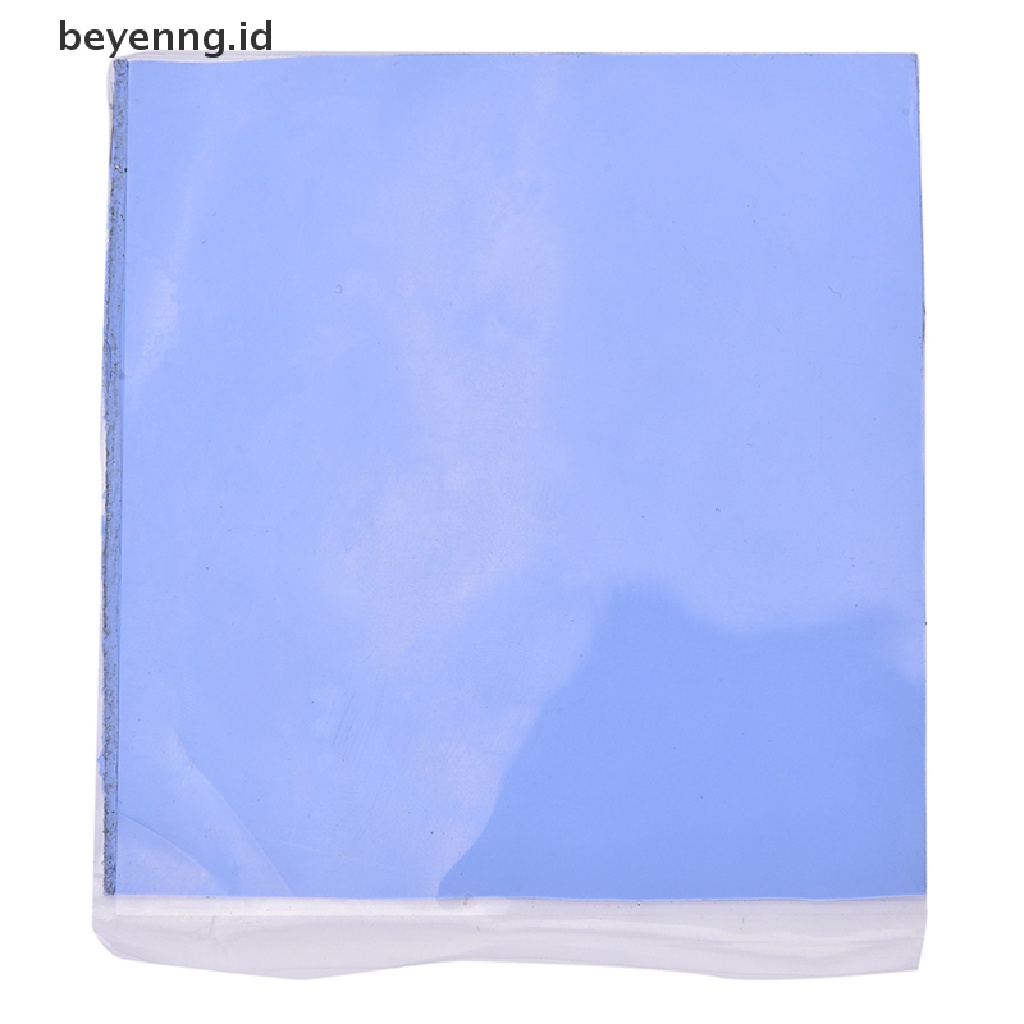 Beyen Biru GPU CPU Heatsink Pendingin Thermal Conductive Silicone Pad 100mmx100mmx1.5mm ID