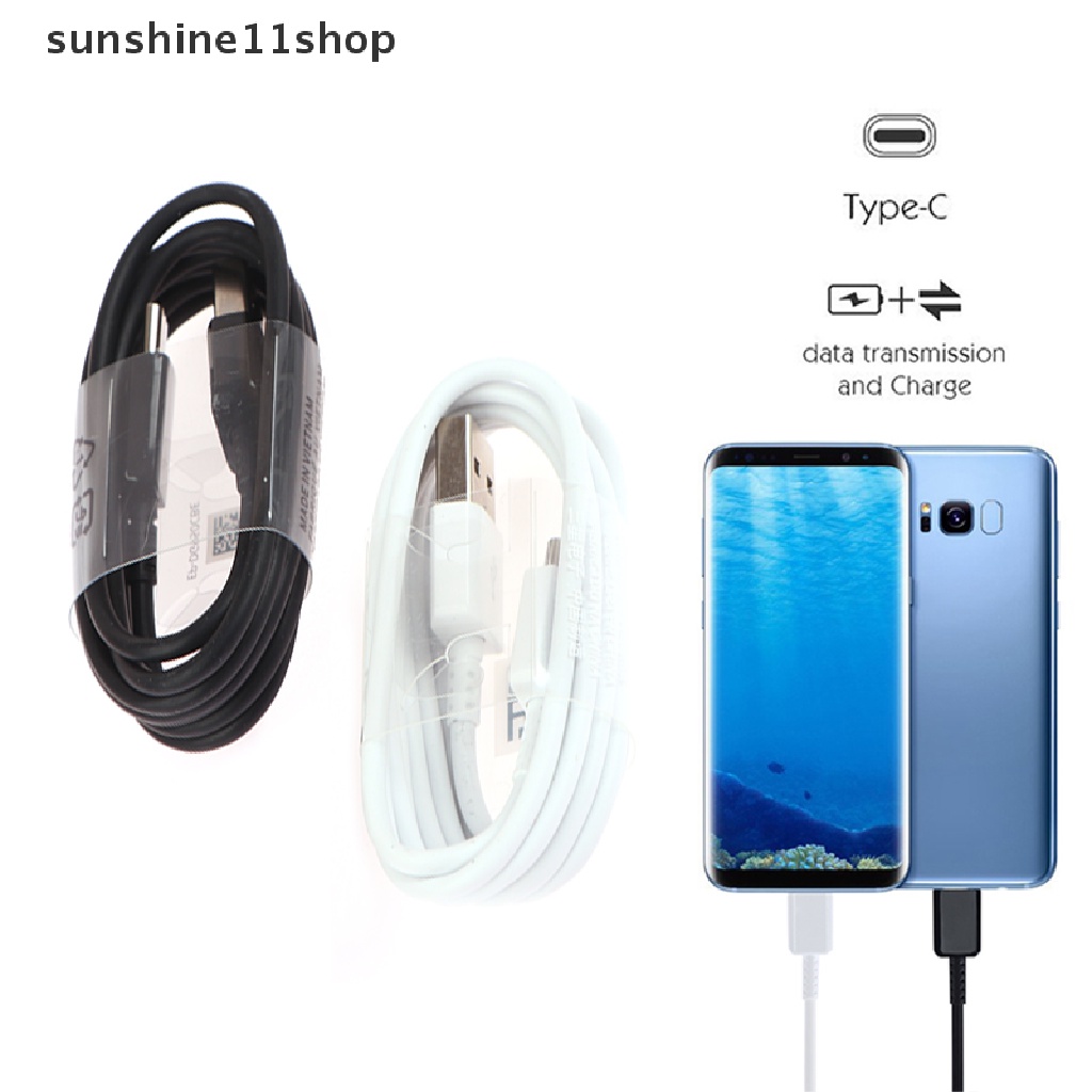 Sho Kabel Tipe-C USB3.1 Jalur Data Pengisian Cepat Untuk Galaxy S8/S10/S9/Note7 N