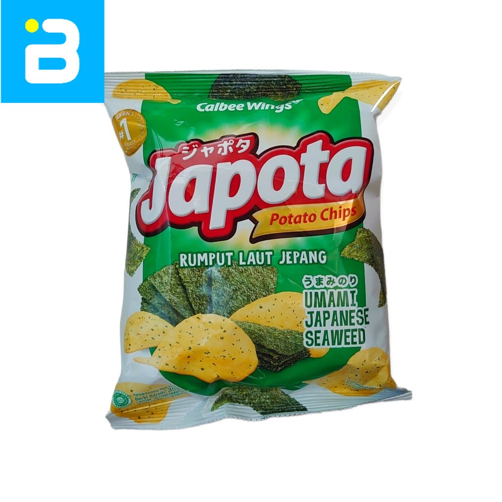 

Japota Potato Chips Rasa Rumput Laut Jepang 35 G