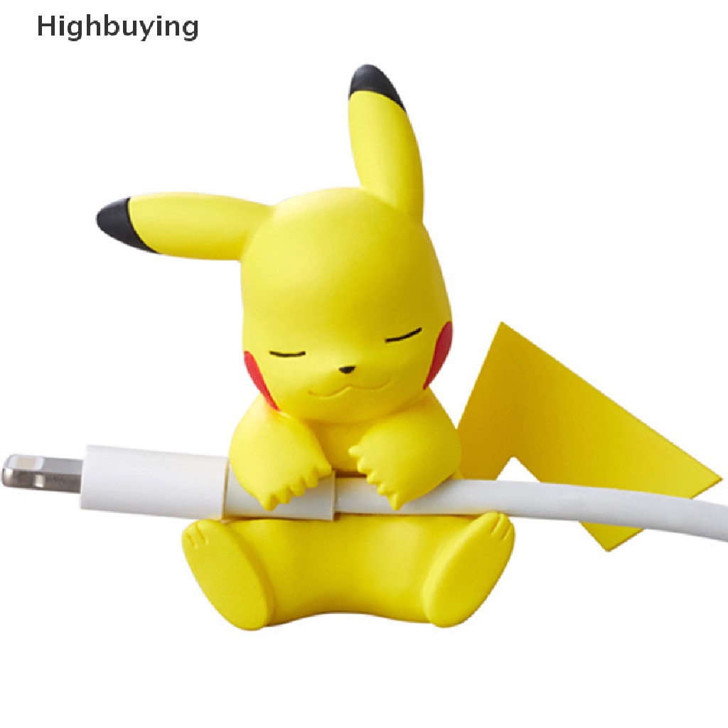 Hbid Pokemon Pikachu USB Cable Bites Angka Eevee Penutup Pelindung Kabel Data Glory