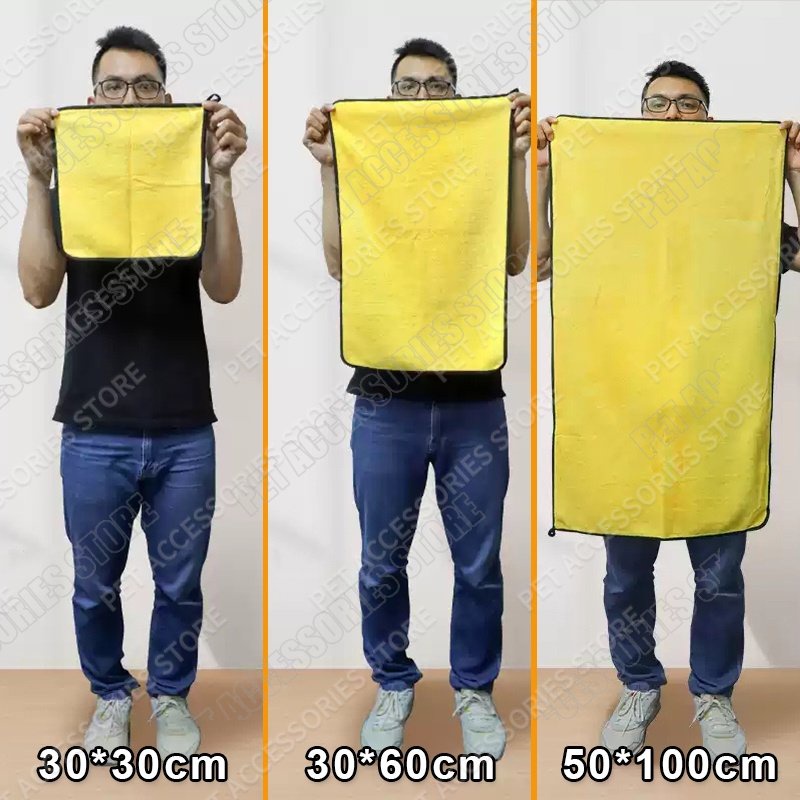 Handuk Kucing Grooming Tinggi Microfibe Handuk Mandi Kucing Grooming Handuk Anjing Serap Air