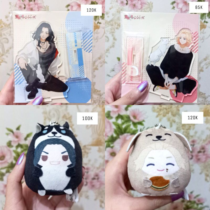 Baji Mikey Tokyo Revengers Tokrev Tenorinzu Bonus Plush Empuk WithCat With Cat Acrylic Stand Standee