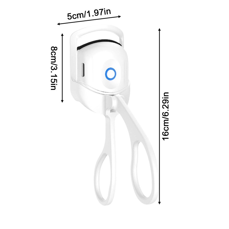 Penjepit Bulu Mata Elektrik Heated/Penjepit Bulu Mata Portable USB Charging/Kontrol Suhu Tahan Lama Klip Bulu Mata