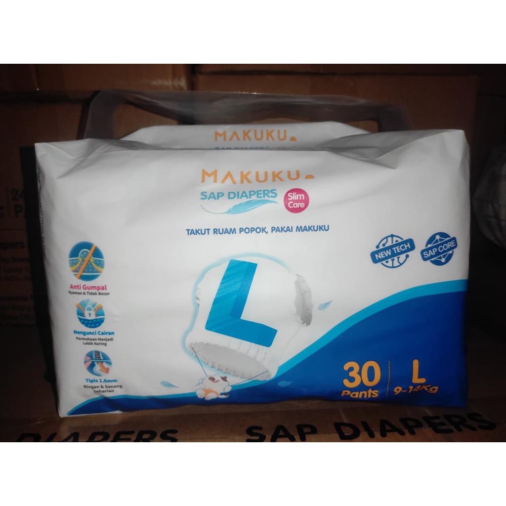 Makuku SAP Diapers - Slim Care Perekat/Celana NB / S / M / L / XL / XXL