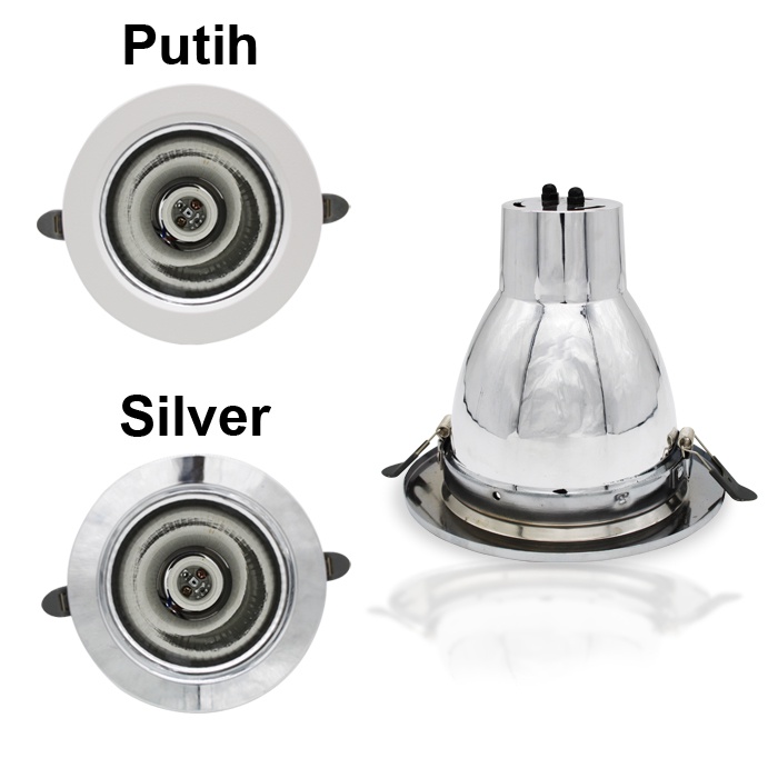 Downlight 3 Inch 4 Inch 5 Inch / Kap Lampu Downlight Fitting E27