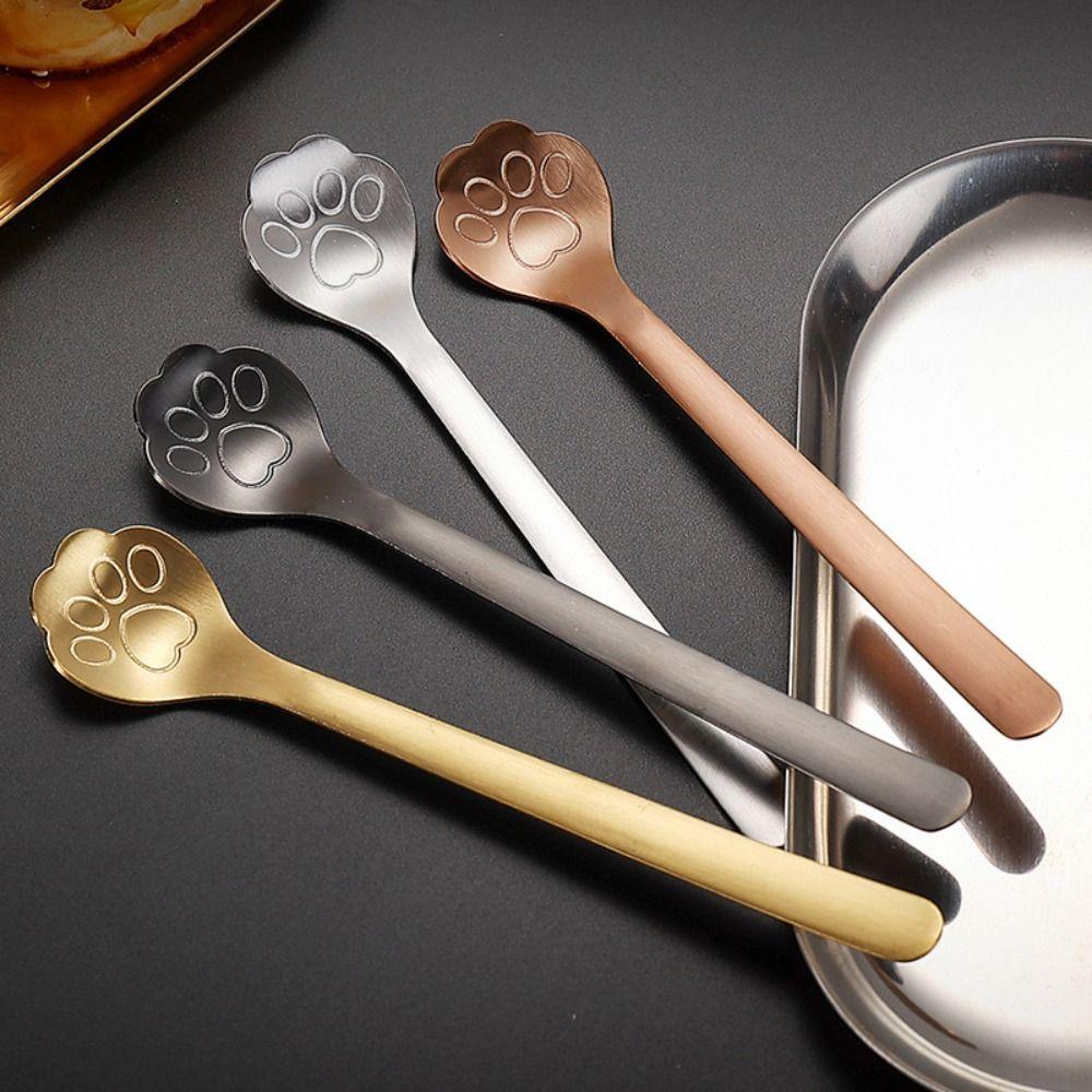 Solighter Stirring Spoon Sendok Dessert Kopi Stainless Steel Tahan Lama Lucu