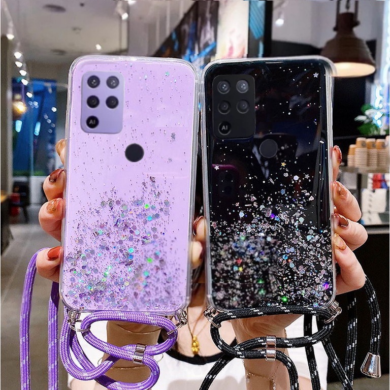 CASING + TALI ( INFINIX HOT 10 / HOT 10S ) CASE GLITER TERLARIS 2023 - ISTIQOMAH ACC