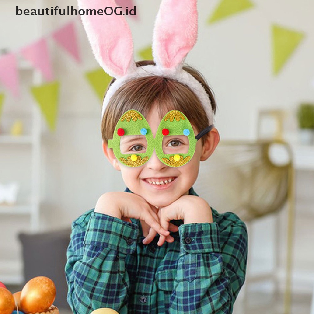 // Beautifulhomeog.id// Aksesoris Kacamata Paskah Kartun Egg Rabbit Egg Goggle Frame Untuk Anak **