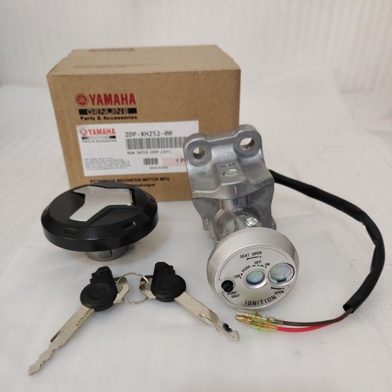 Kunci Kontak + Tutup Tangki Key Set Yamaha NMAX N Max lama old 2015 - 2017 ORIGINAL India ASLI - RPM