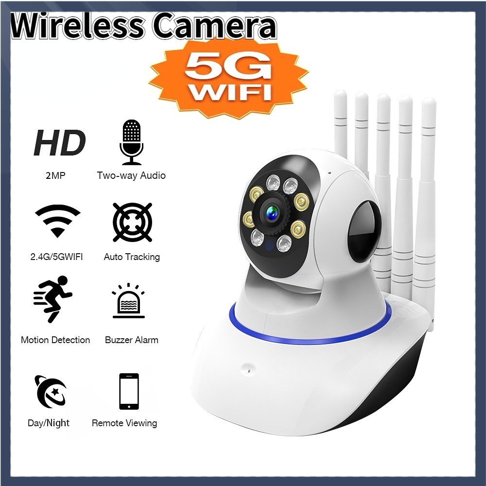 【COD】Kamera CCTV Pemantauan Rumah Tangga Infrared Night Vision HD1080P WiFi Wireless Camera Remote Network Monitoring Camera Wireless CCTV Kamera