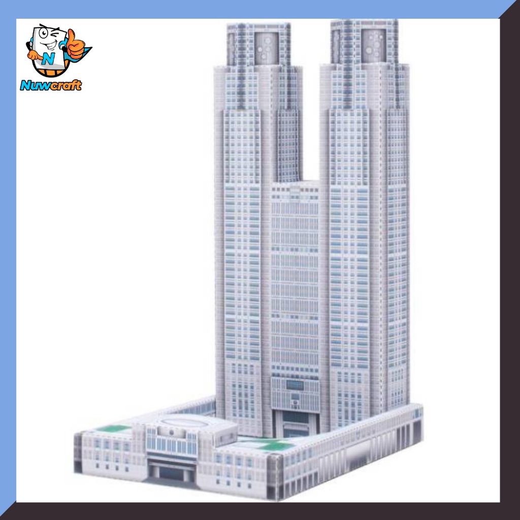 Nuwcraft Tokyo Metropolitan Government Building Japan Mini Version papercraft