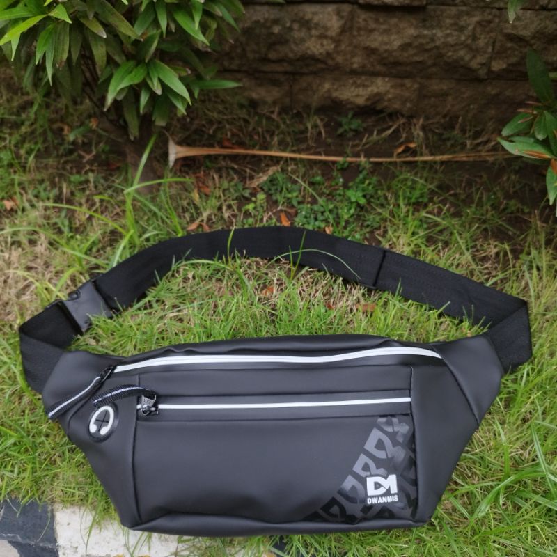 Tas Selempang Pria Exclusive Waterproof | Waistbag Pria Original Merk DM