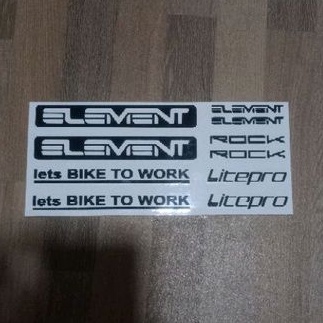 stiker element rock sepeda lipat folding bike cutting sticker gowes