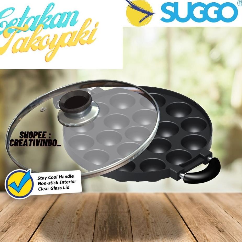 ☛ CETAKAN KUE TAKOYAKI - CETAKAN 19 LUBANG - TAKOYAKI PAN - ORIGINAL - CETAKAN 19 SUGGO - CETAKAN 19