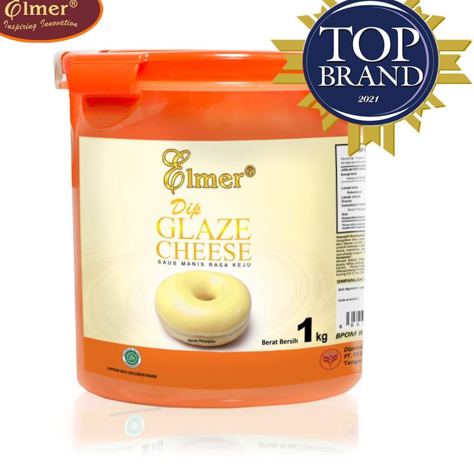 

➤ Elmer Dip Glaze Cheese 1 kg | Topping Donat | Selai Roti ✬