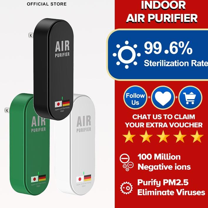 ➽ JAMAY Q8Plus Air Purifier Personal Ionizer Portable Purifier Kalung Necklace Ion Negatif Personal 