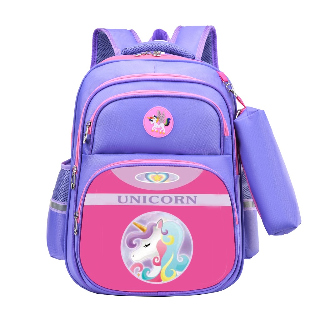 NEW TAS RANSEL ANAK SEKOLAH SD IMPORT FREE TEMPAT PENSIL 2IN1 3D 00520-00525