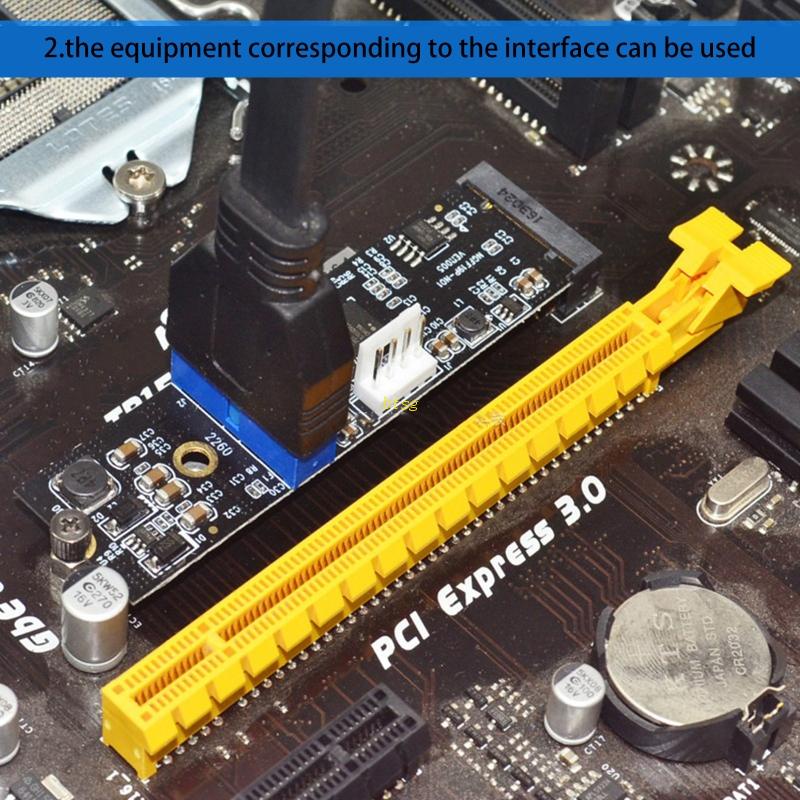 Btsg Untuk M.2 Ke 19PIN Adapter M2 Ke USB 3.0 5Gbps PCI Untuk Express PCI-E Ekspanding Con