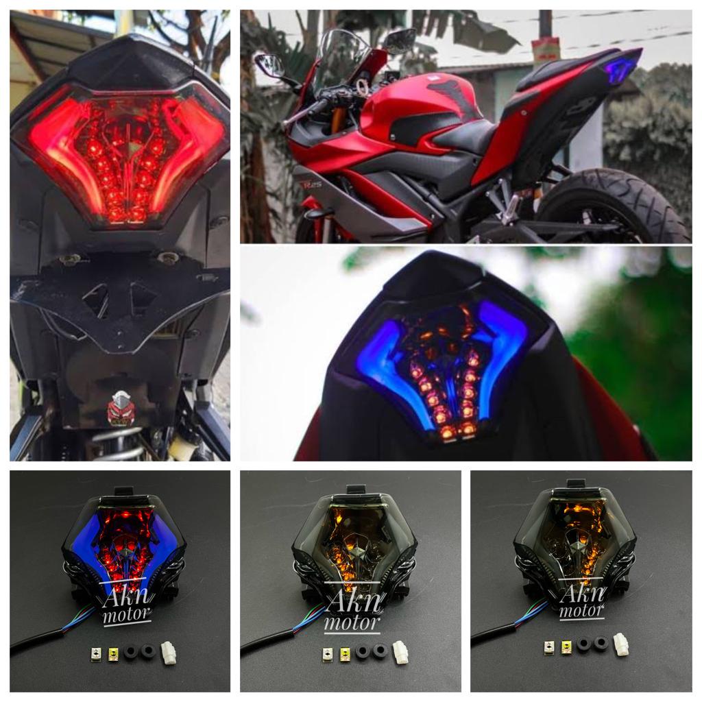 Lampu stoplamp LED shark power Yamaha MX king R25 new R25 old