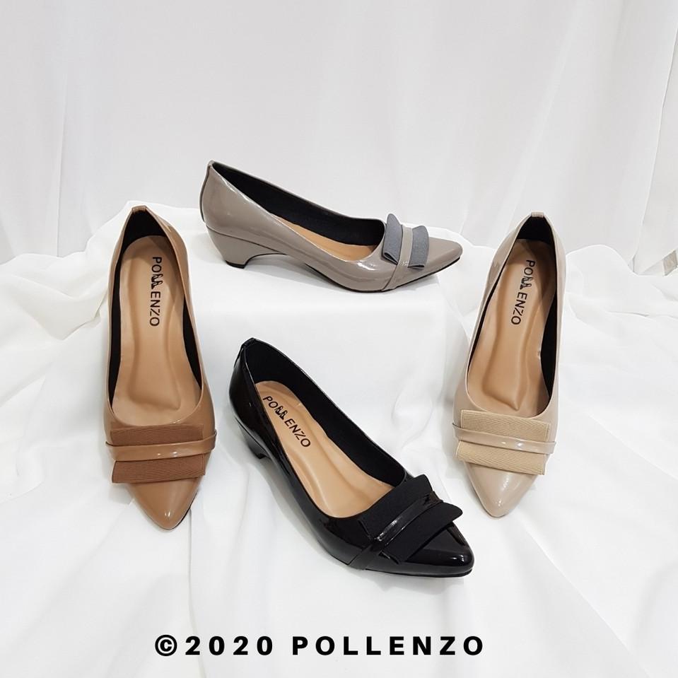Harga Termuraah Pollenzo - Brisa Sepatu Kerja Wanita Pantopel Plat Karet Apn-149