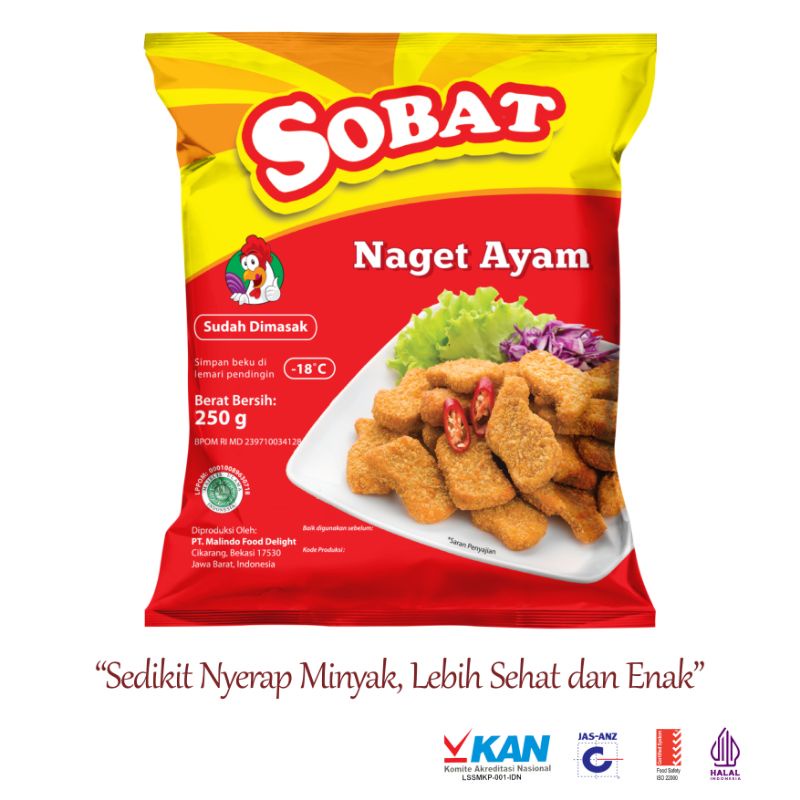 

sobat nugget ayam 250gr sobat chicken nugget