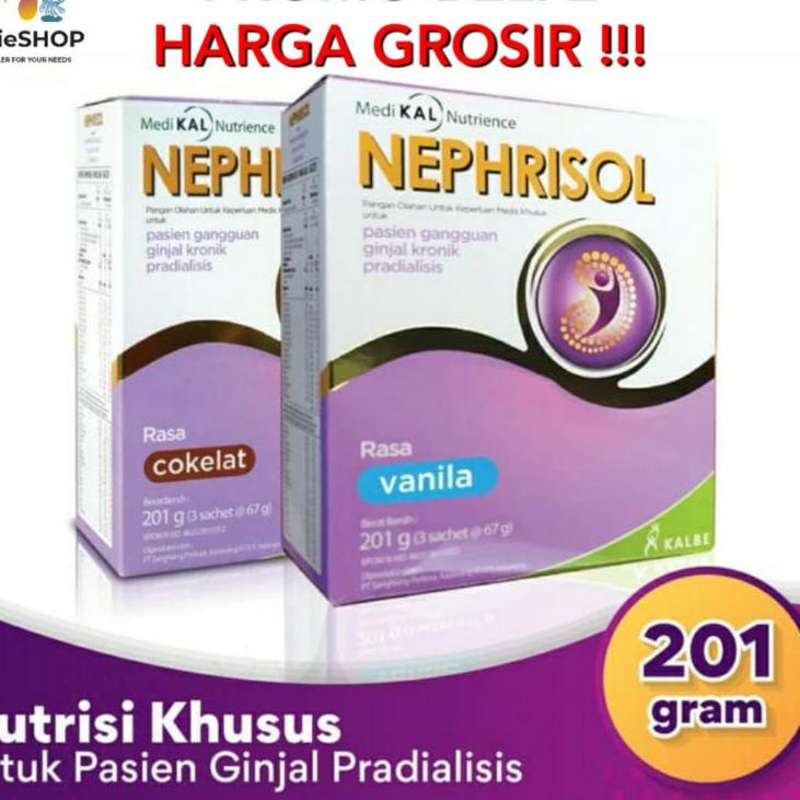 

☆ NEPHRISOL COKLAT VANILA CAPPUCCINO NEPHRISOL REGULER 201 GRAM ♫