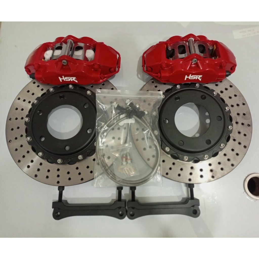 BBK RED HSRMITSUBISHI PAJERO SPORT  4 PISTON MZ9200 FRONT 330X28 DRILLED MITSUBISHI PAJERO SPORT