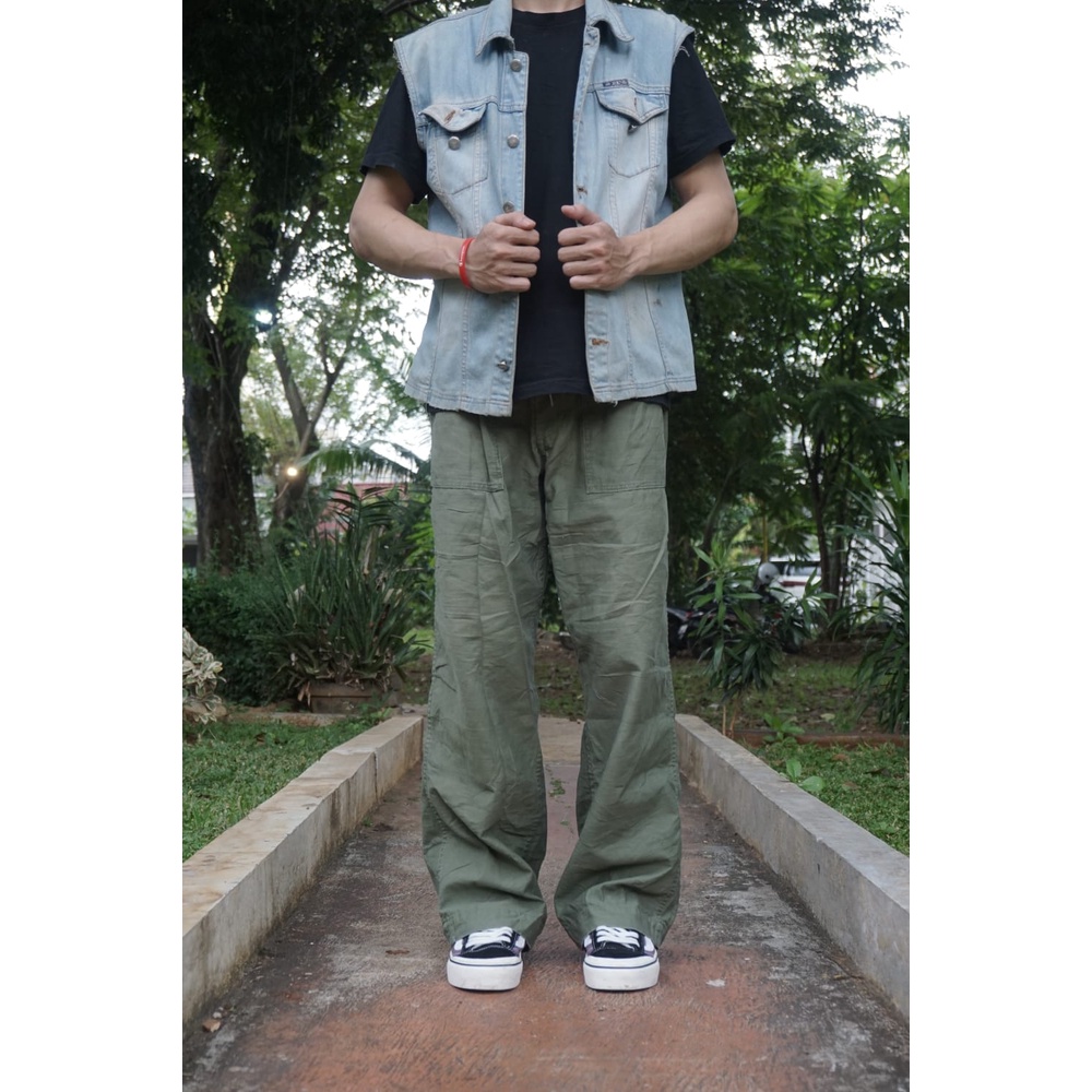 Fatigue pants CPMU hijau army / celana second