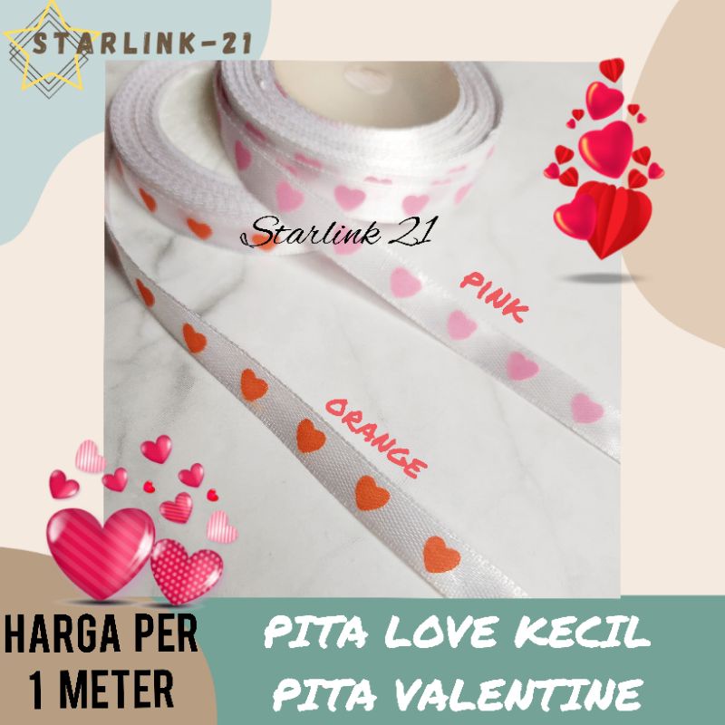 

[1 METER] PITA LOVE KECIL | PITA VALENTINE | Pita Hias Kado/ Hadiah