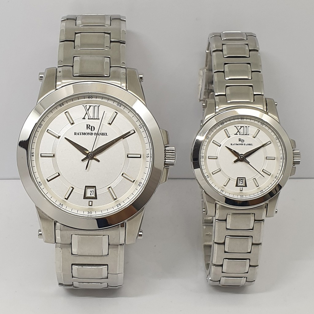 Raymond Daniel RD 229 X Silver White,Jam Tangan Couple(Bisa Beli Satuan)