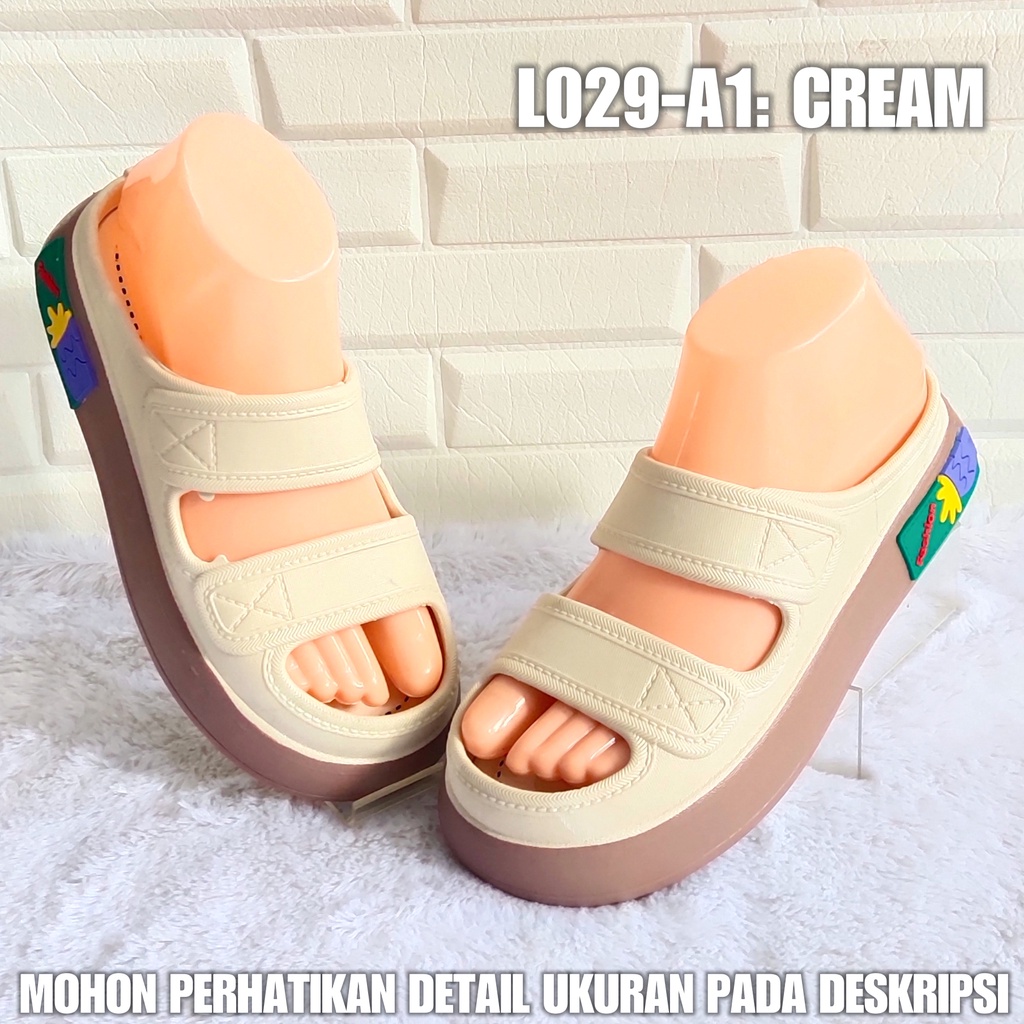 Sendal bakpao kekinian L029 A1 Sandal Wanita import