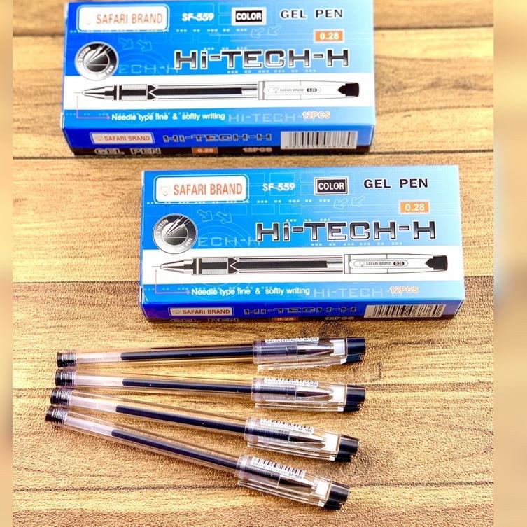 

✨TERBARU✨ (1pack) Pulpen/Gel Pen Hi-Tech-H Hi-Tech Hitech Hi-Tec Hitec Murah Safari eds-on 0.28 mm !