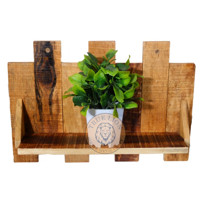 RAK KAYU DINDING/DEKORASI DINDING KAYU NATURAL