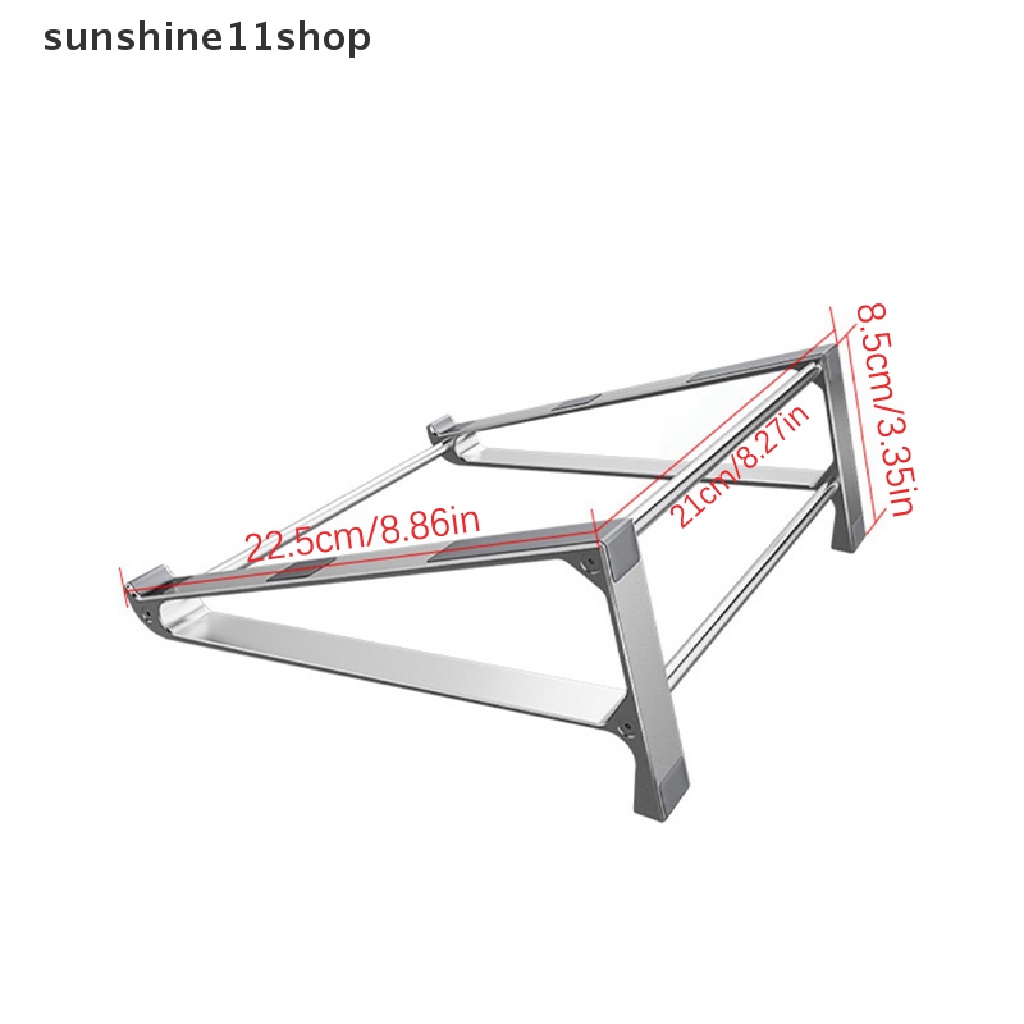 Sho 1Pc Aluminium Alloy Laptop Stand Portable Detachable Pendingin Komputer Berdiri N