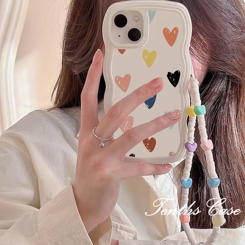 Vivo V25e Y02 Y35 Y22 Y16 Y02 Y15A V23e V23 V20Pro V21 V21e V20SE Y21 Y21s Y20 Y20s Y17 Y15 Y12 Y21T Y33s Y20i Y12s S1 Y1s Y91C Y91i Casing Soft Cover Love Phone Warna Warni