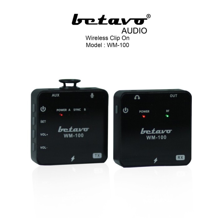 Betavo WM-100 Professional Wireless Clip on Microphone