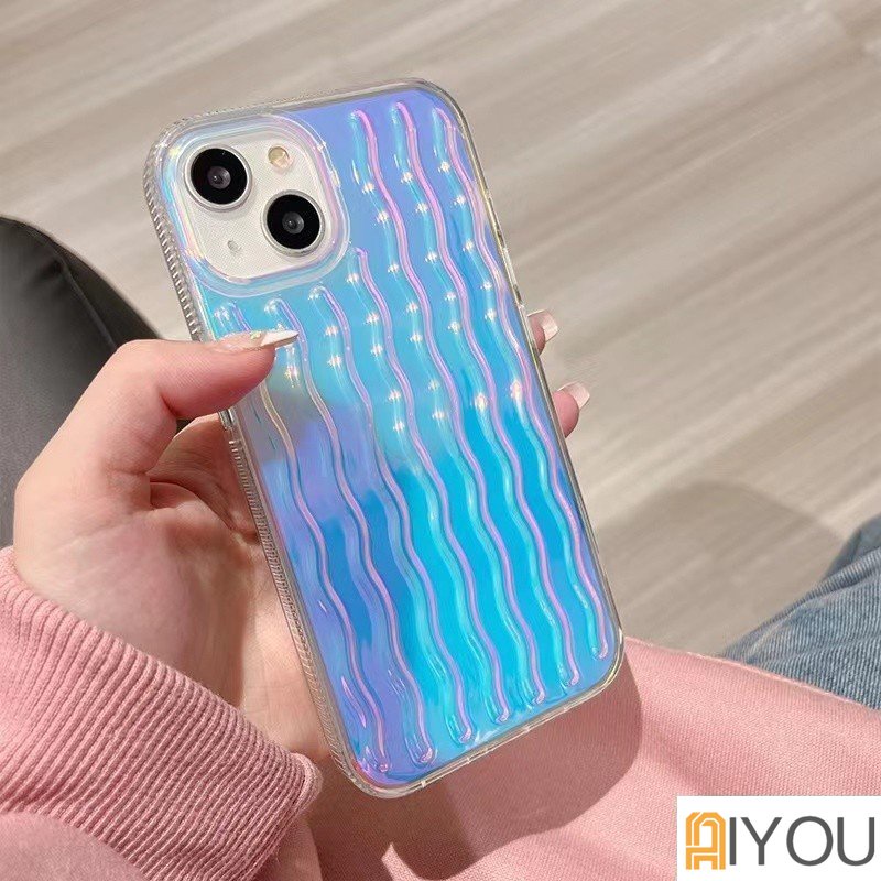 Casing Casetify Mewah Untuk iPhone 14 Pro Max Casing Ponsel Aurora Gradasi Laser Hard PC TPU Hybird Case Untuk Iphone11 12 13 Pro Max