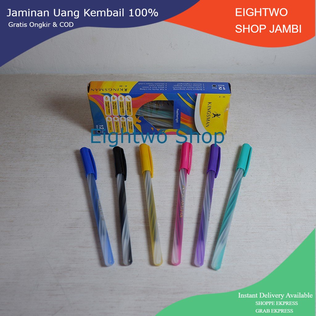 -EIGHTWO SHOP- Pulpen 0,5mm Murah Kingsman A-35