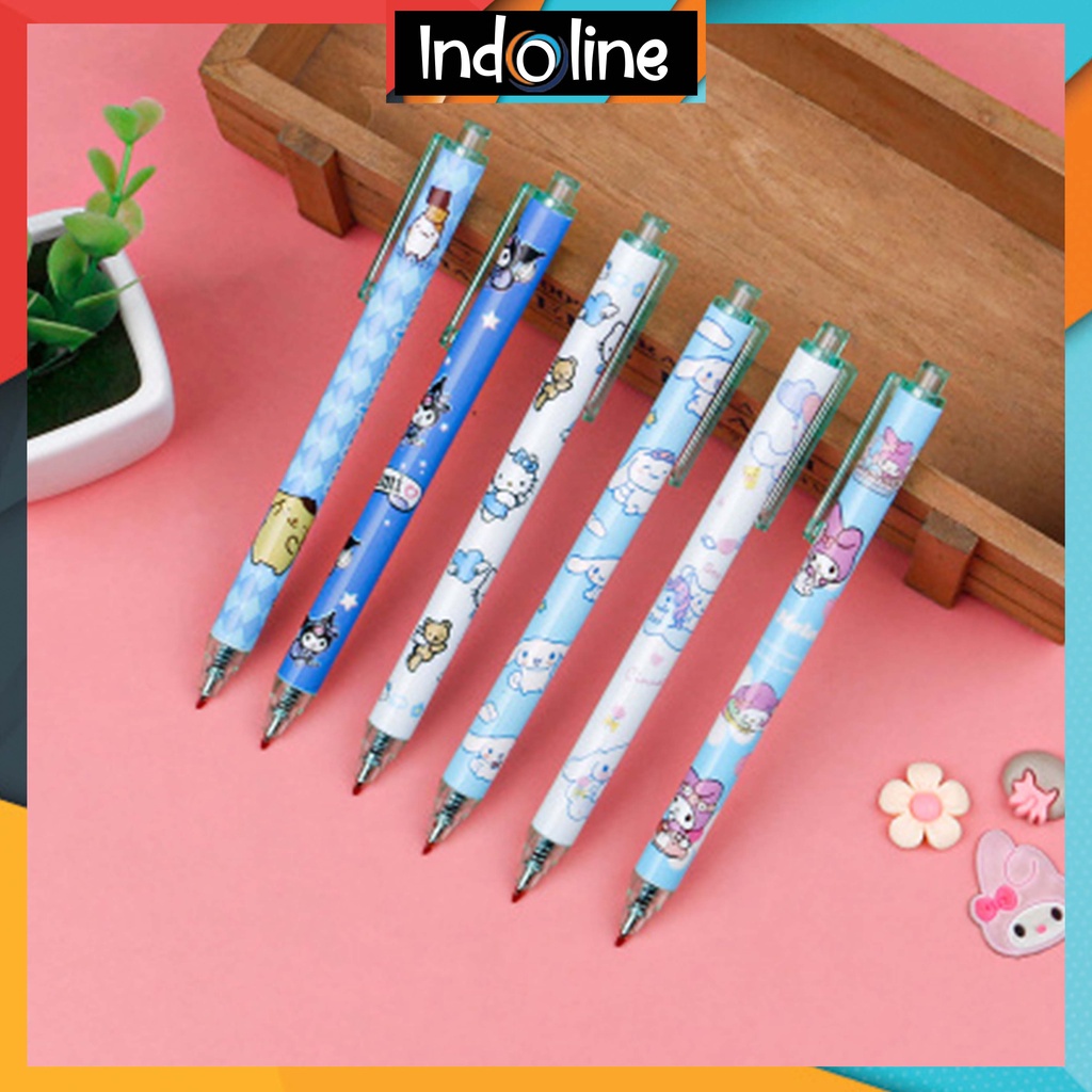 

✔️ Pulpen Gel Motif Cartoon Pulpen Pelajar Dan Kantor Pena Lucu Cute Object Sanrio Press Gel Pen Import COD